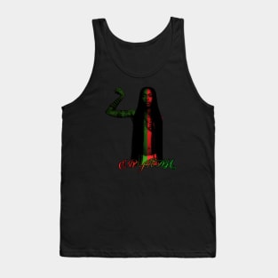 erykah red and green color design Tank Top